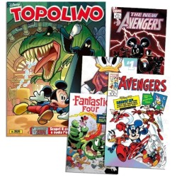 TOPOLINO 3535+LITOGRAFIA MARVEL 5-8
